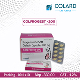 Hot pharma pcd products of Colard Life Himachal -	COLPROGEST - 200.jpg	